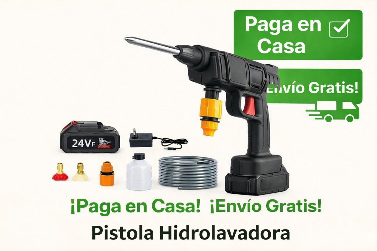 PISTOLA HIDROLAVADORA INALAMBRICA!!